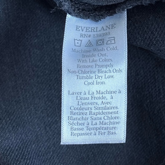 Everlane Jumpsuit Denim The Super Soft Shortsleeve Coverall Jean Navy Dark Wash - Picture 12 of 16